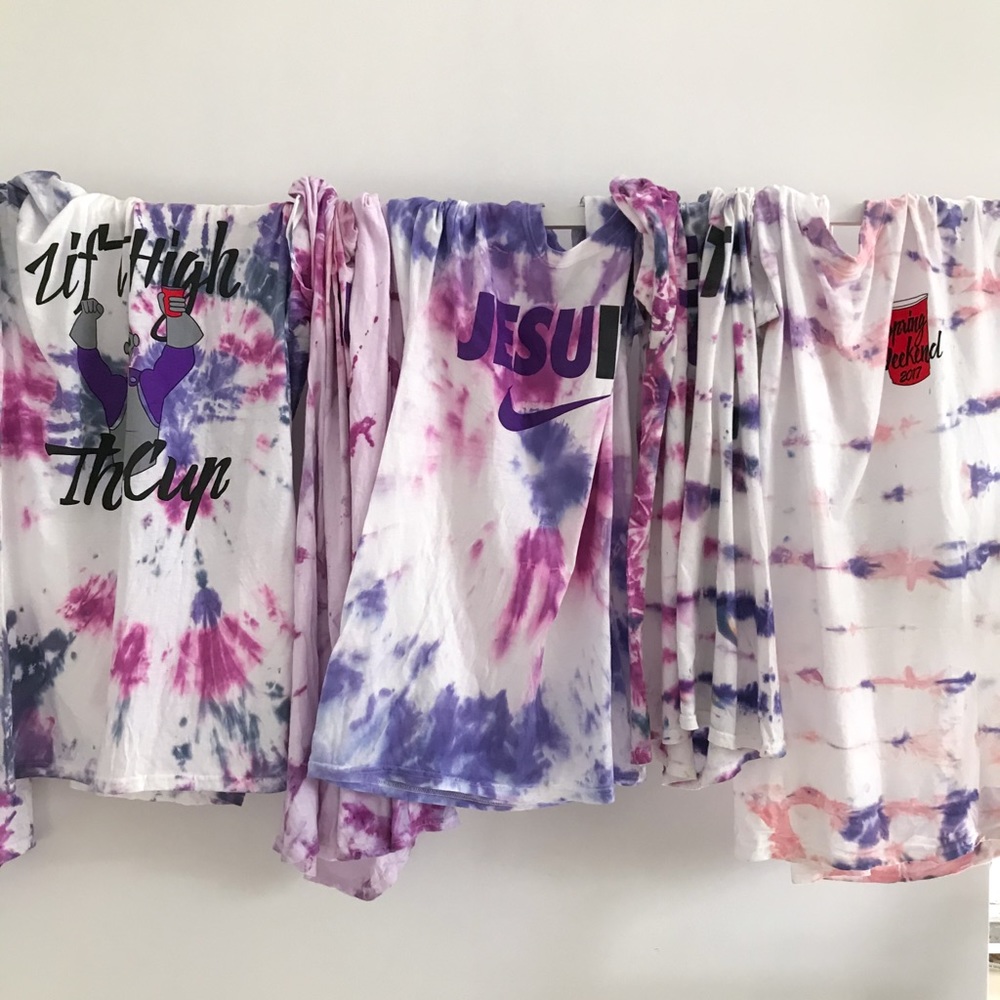 College of the Holy Cross Tie Dye Tee Shirt